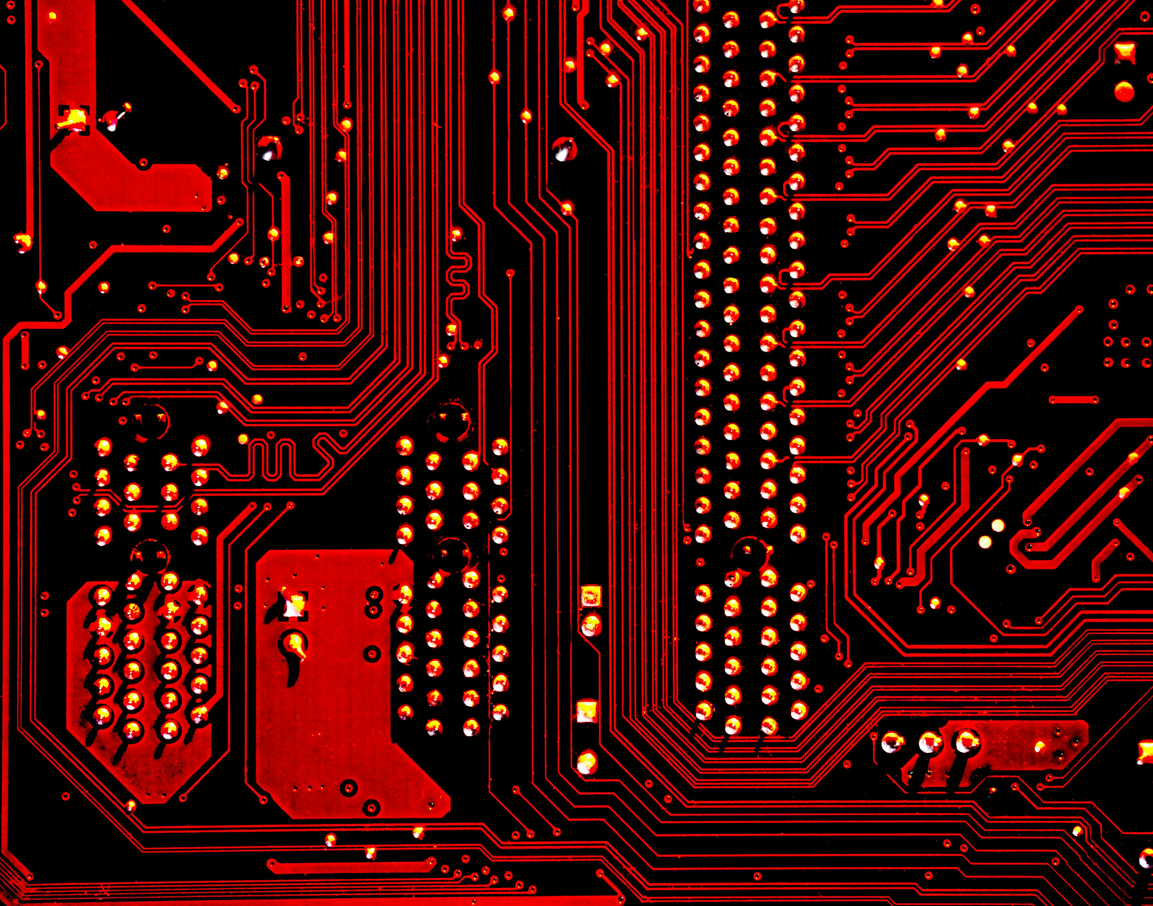 red and black abstract compute illustration